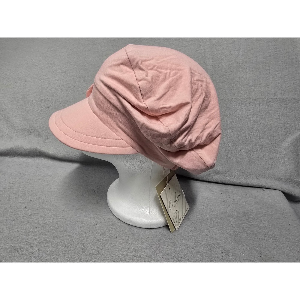 Cardani Versatility Newsboy Hat Cameo Pink Bamboo Viscose Headcover NWT